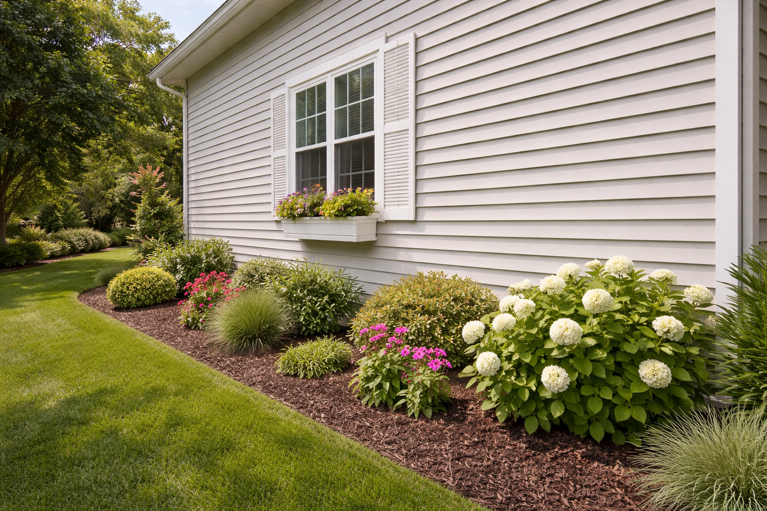 Clean house siding in Powell River representing professional exterior house washing services